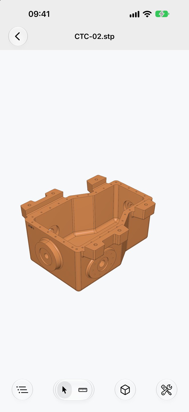 Gefrästes Gehäuse in der 3D-Ansicht